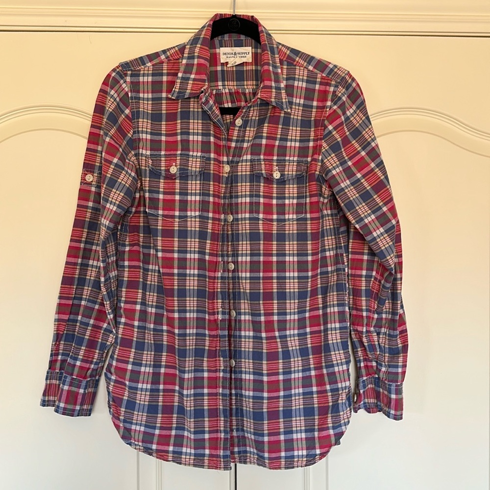 Ralph Lauren plaid long sleeve button up